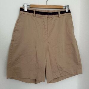 Lily Pulitzer Vintage Chino Bermuda Shorts Size 8 Women’s Tan Beige Cotton Blend
